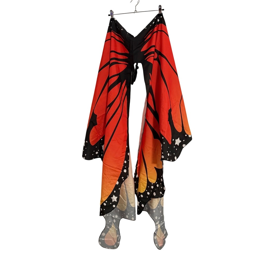 Unbranded Butterfly Costume Set Women OS Orange Monarch Wings Skirt Mask New